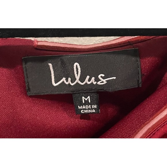 LULUS Over the Swoon Wine Red Off-the-Shoulder Bodycon Dress - Picture 3 of 5